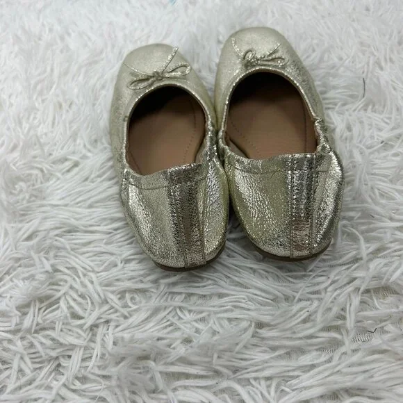 Seychelles Ballet Breathless Flats Womens 9 Gold Balletcore Comfort Casual Shoes - Picture 8 of 9